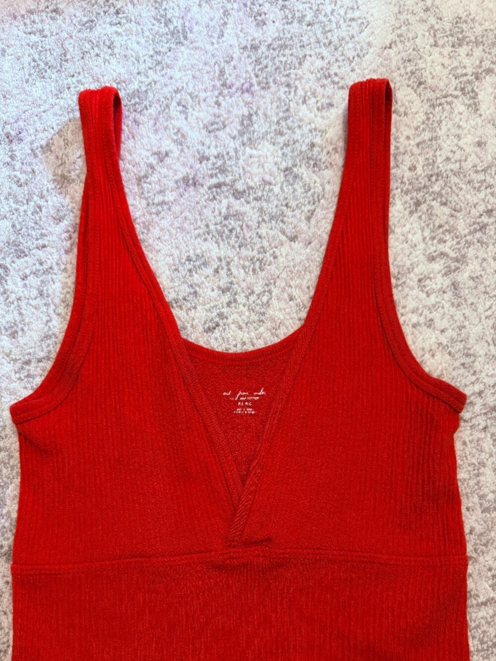 Urban Outfitters red ribbed crop top!